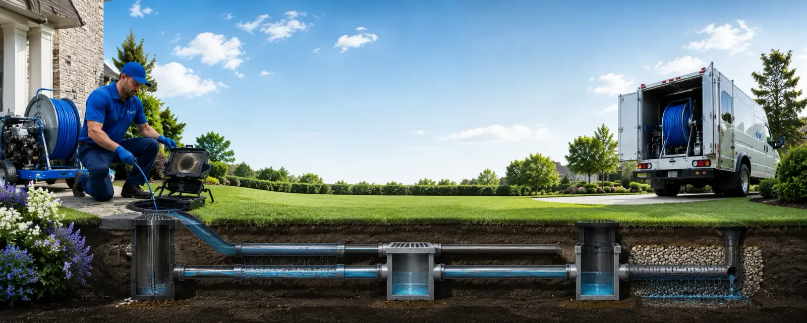 Outdoor drain cleaning information for Escalon, CA